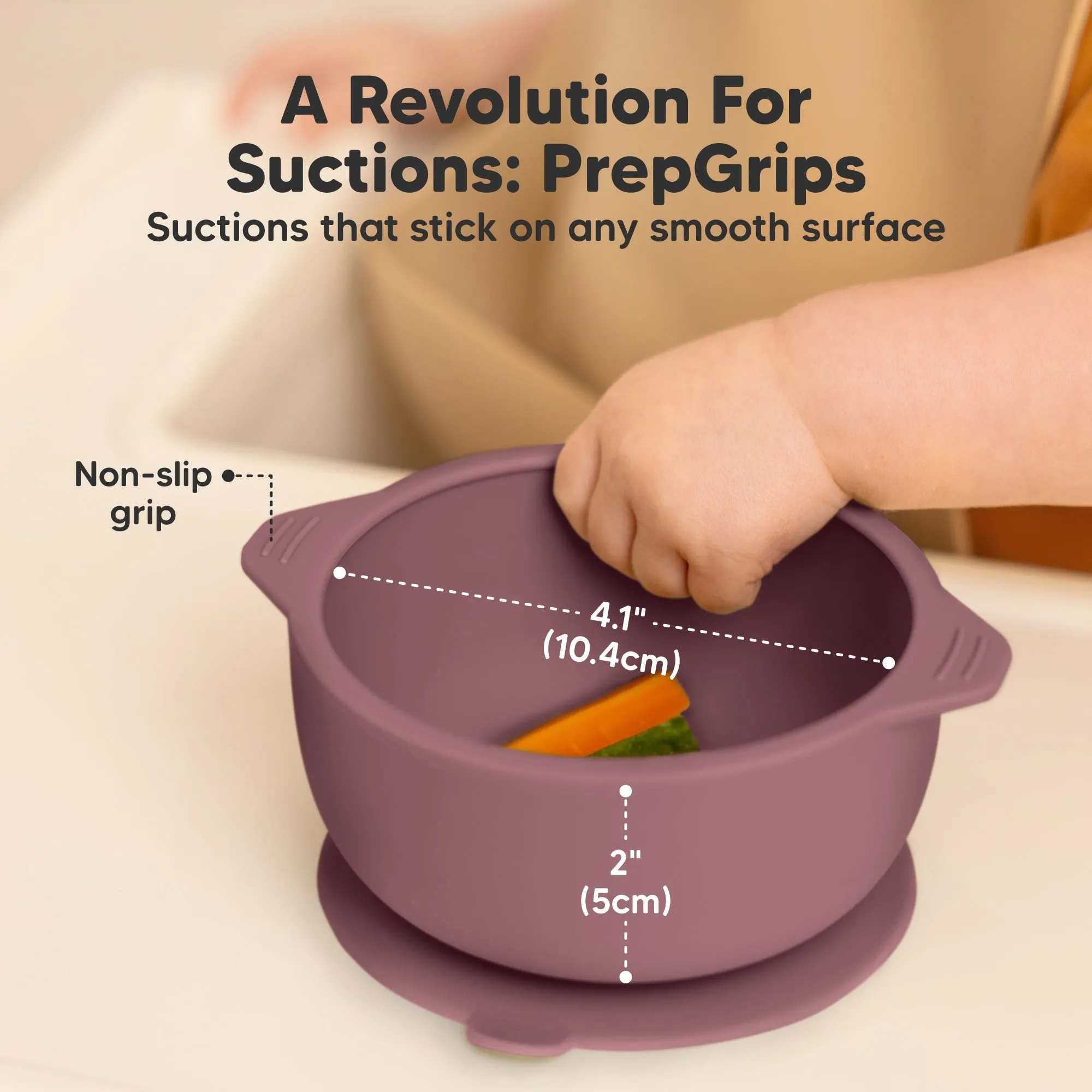 2-Pack Prep Silicone Suction Bowls (Rocky)