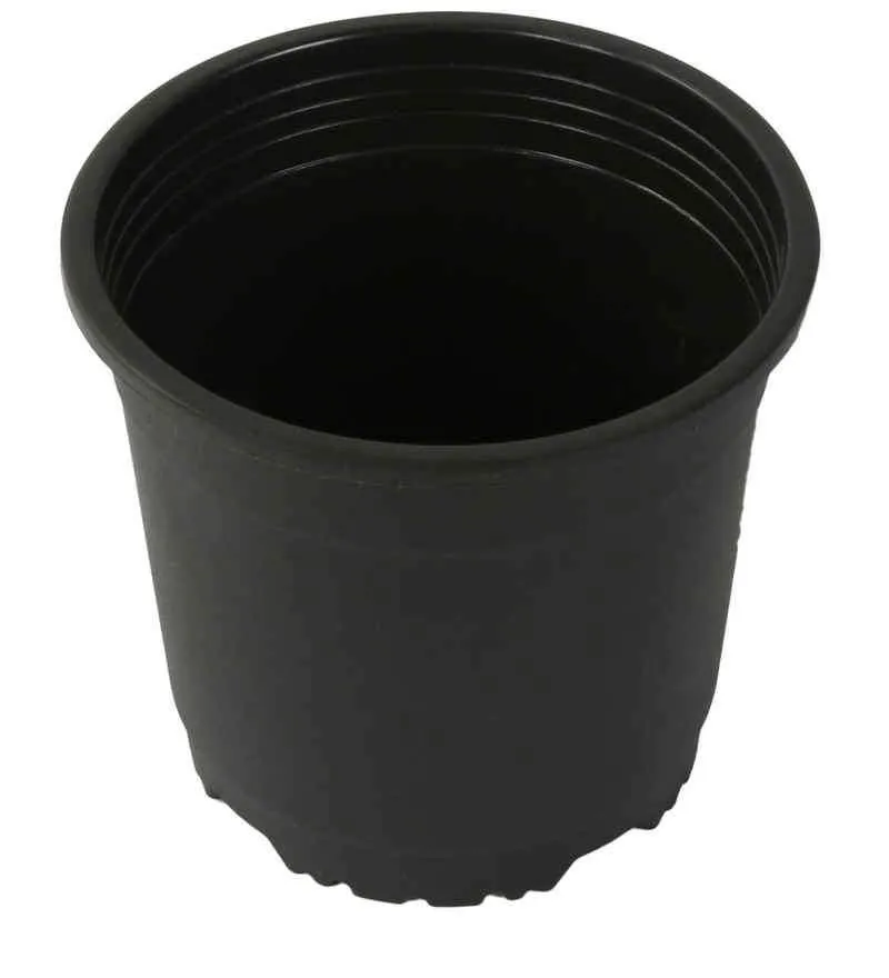 4" Flower Pot Black Colour Sunrise Series (10 cm) (Pack of 12)