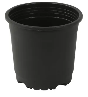 4" Flower Pot Black Colour Sunrise Series (10 cm)