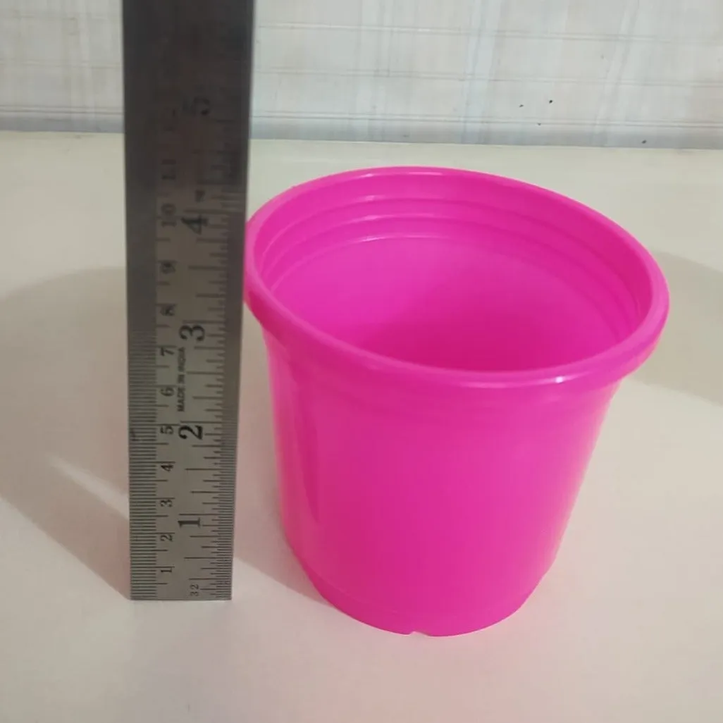 4" Flower Pot Pink Colour Sunrise Series (10 cm)