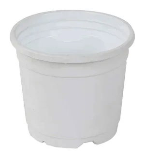 4" Flower Pot White Colour Sunrise Series (10 cm)