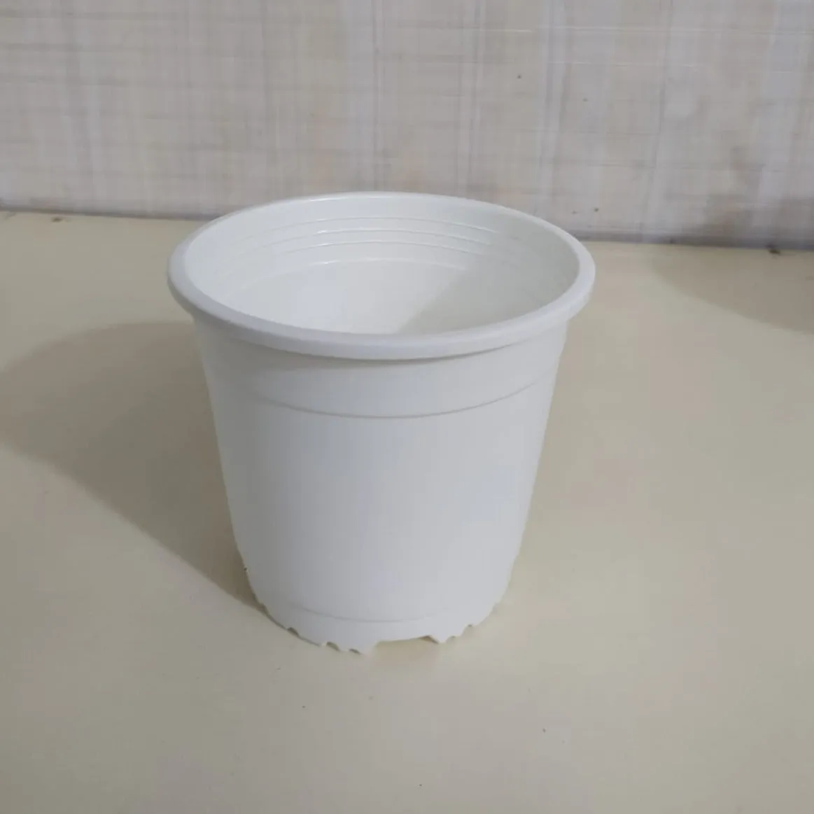 6" Flower Pot White Colour Sunrise Series (14.5 cm)