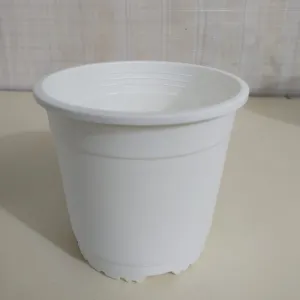 6" Flower Pot White Colour Sunrise Series (14.5 cm)