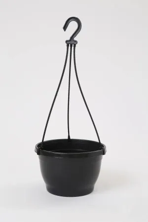 8 Inch Hanging Pot Black