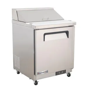 American Chef 29" One Door Sandwich Prep Refrigerator SR1-29S