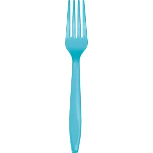 Bermuda Blue Plastic Forks (50/Pkg)