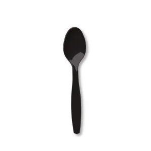 Black Velvet Plastic Spoons