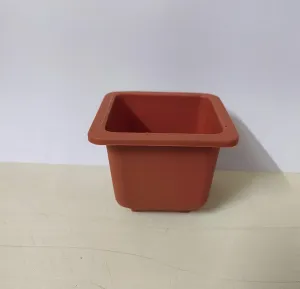 Bonzi Square Pot - 7 cm(Terracotta)