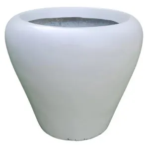 Brooklyn Junior White Fiber Planter