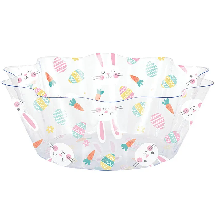 Bulk Easter Plastic Fluted Bowls (12 per Case)