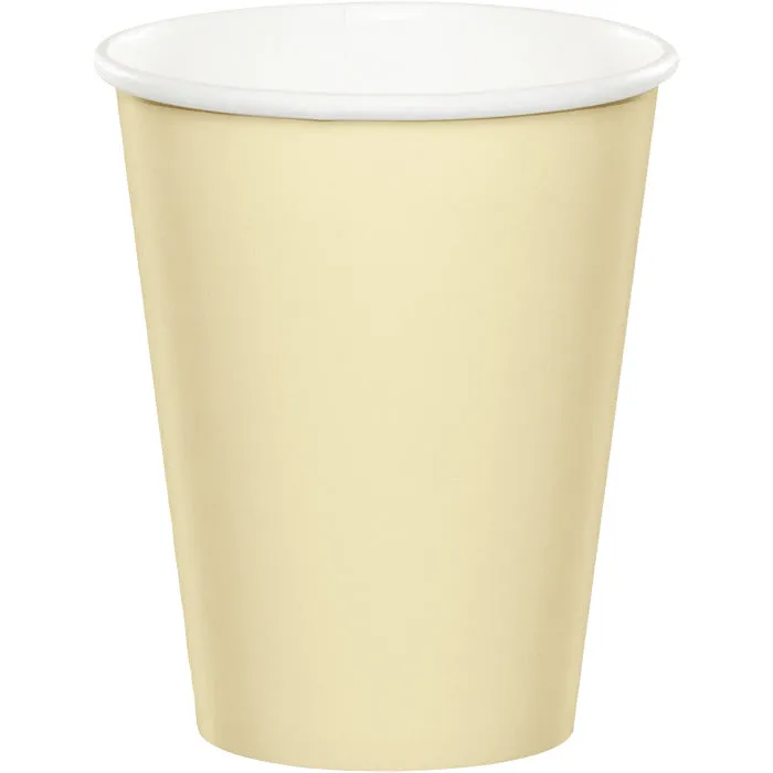 Bulk Ivory 9 oz Hot & Cold Paper Cups (240 per Case)