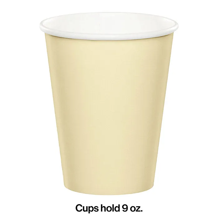 Bulk Ivory 9 oz Hot & Cold Paper Cups (240 per Case)