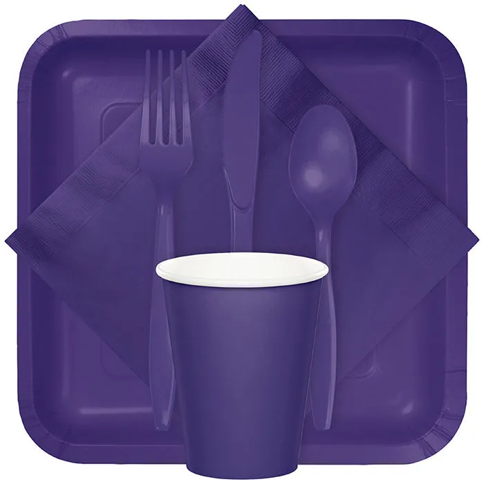 Bulk Purple Bulk Plastic Spoons (600 per Case)