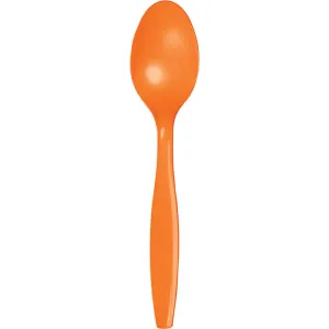 Bulk Sunkissed Orange Bulk Plastic Spoons (600 per Case)