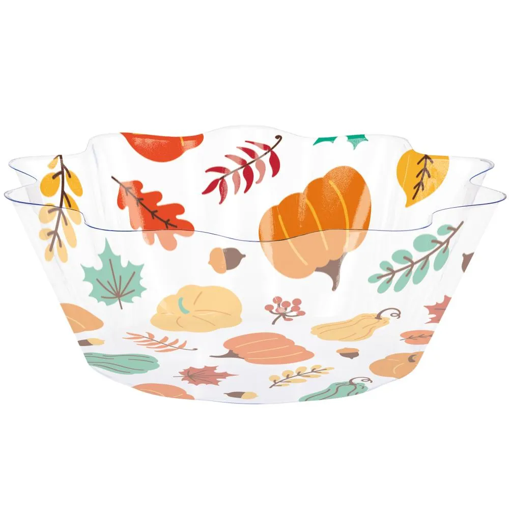 Bulk Thanksgiving Fluted Bowl 8" (Case of 12)