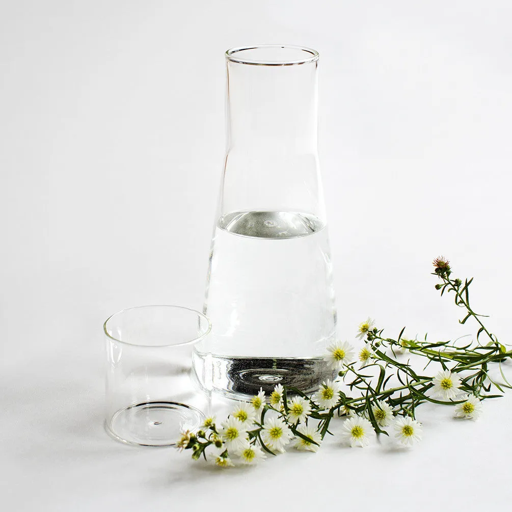 Classic Glass Carafe - With Glass Tumbler