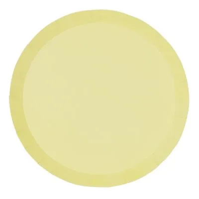 Classic Pastel Yellow Plates - Pack of  20