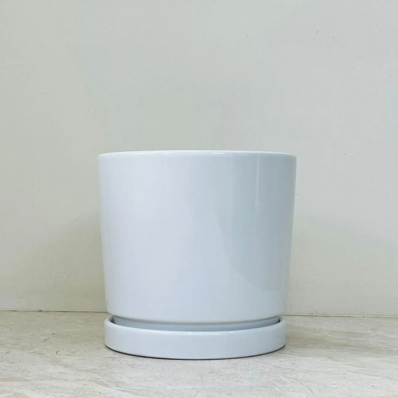 Classic White Ceramic Planter Set Of 3