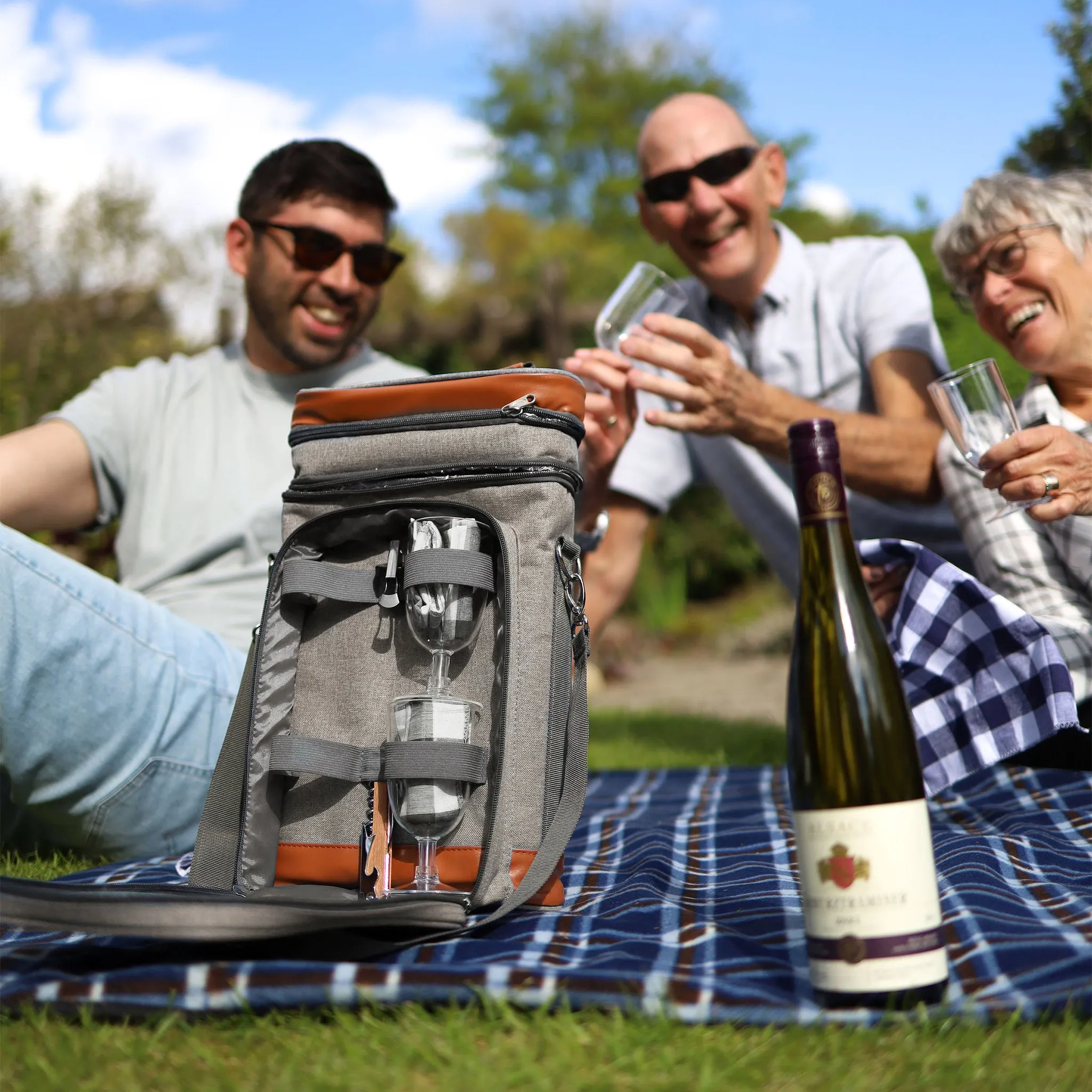 Contemporary 4 Person Wine Cooler Bag