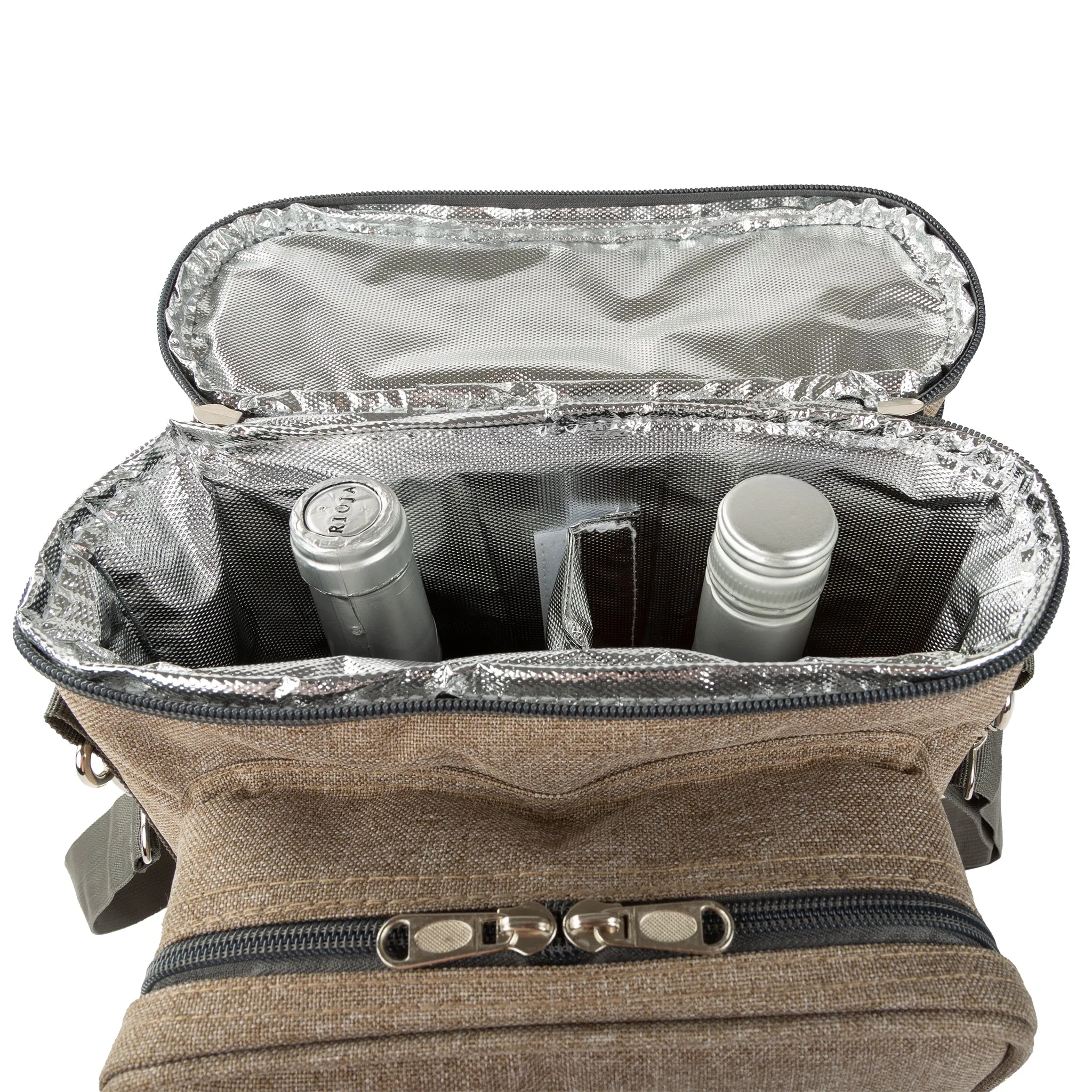 Contemporary 4 Person Wine Cooler Bag