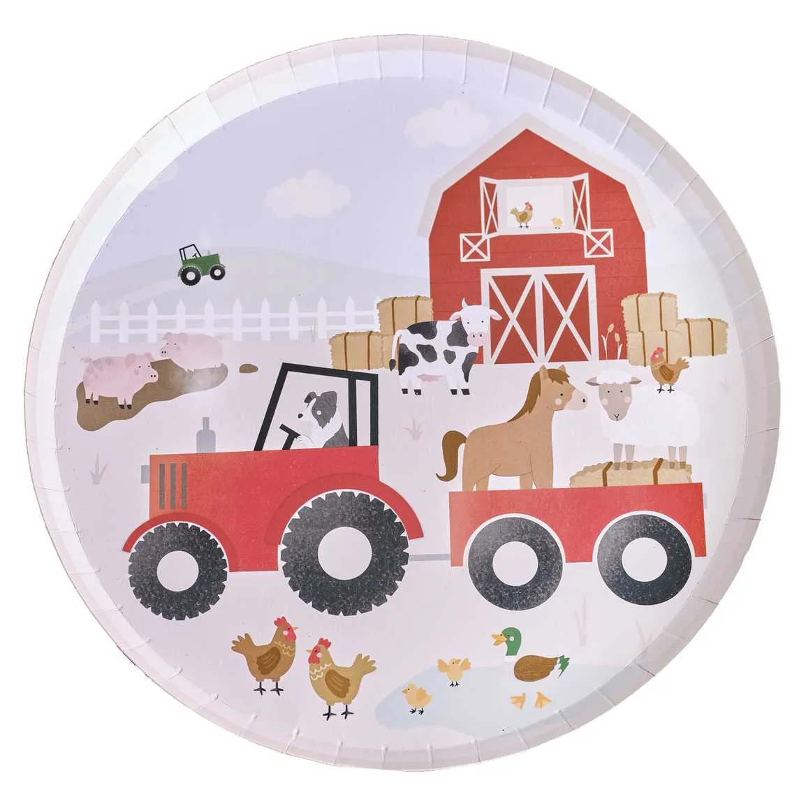 Farm Animals Party Paper Plates x 8