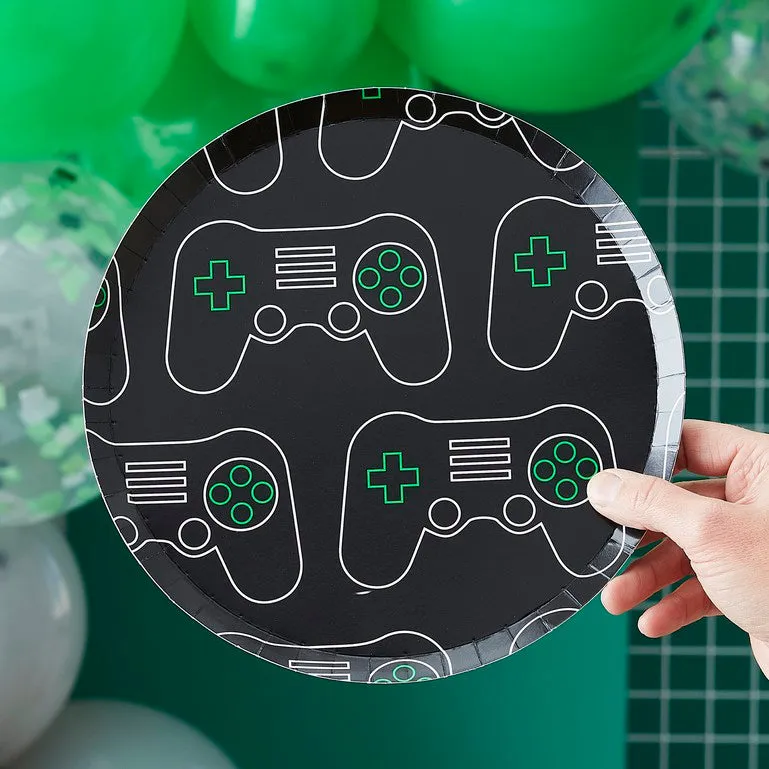 Game Controller Eco Friendly Paper Plates 10Pk