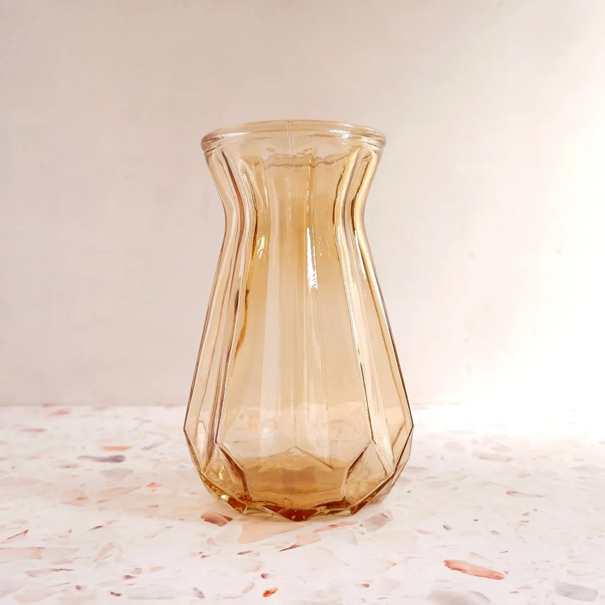 Glass Vase - Amber Period