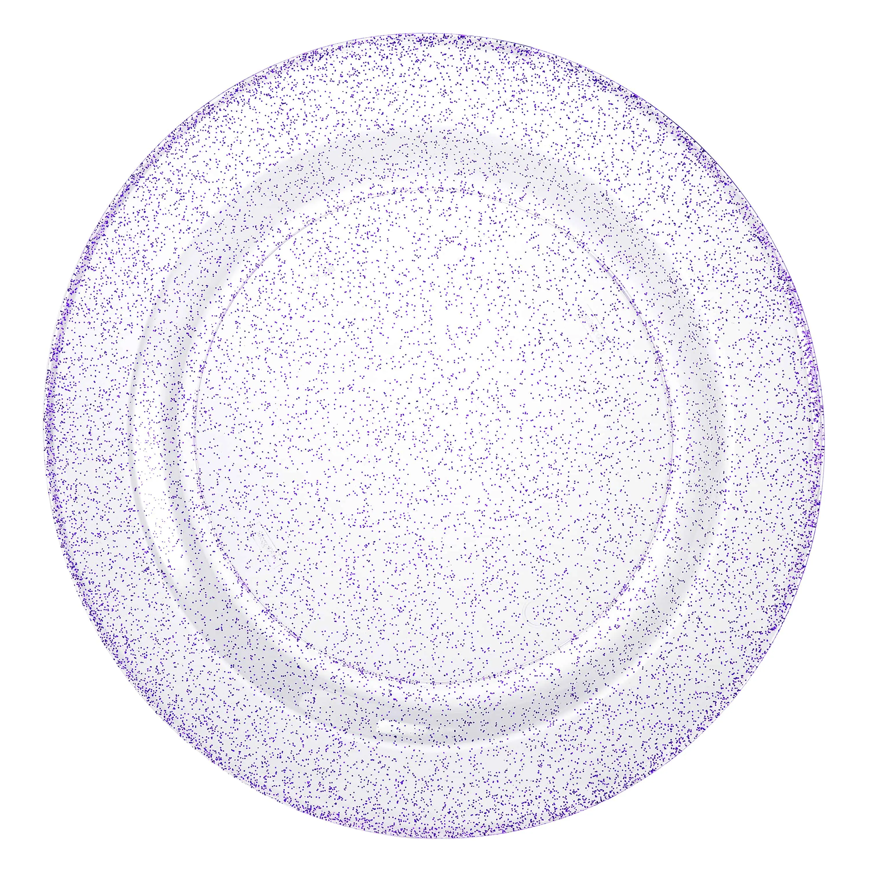 Glitter Premium Plastic Round Dinnerware