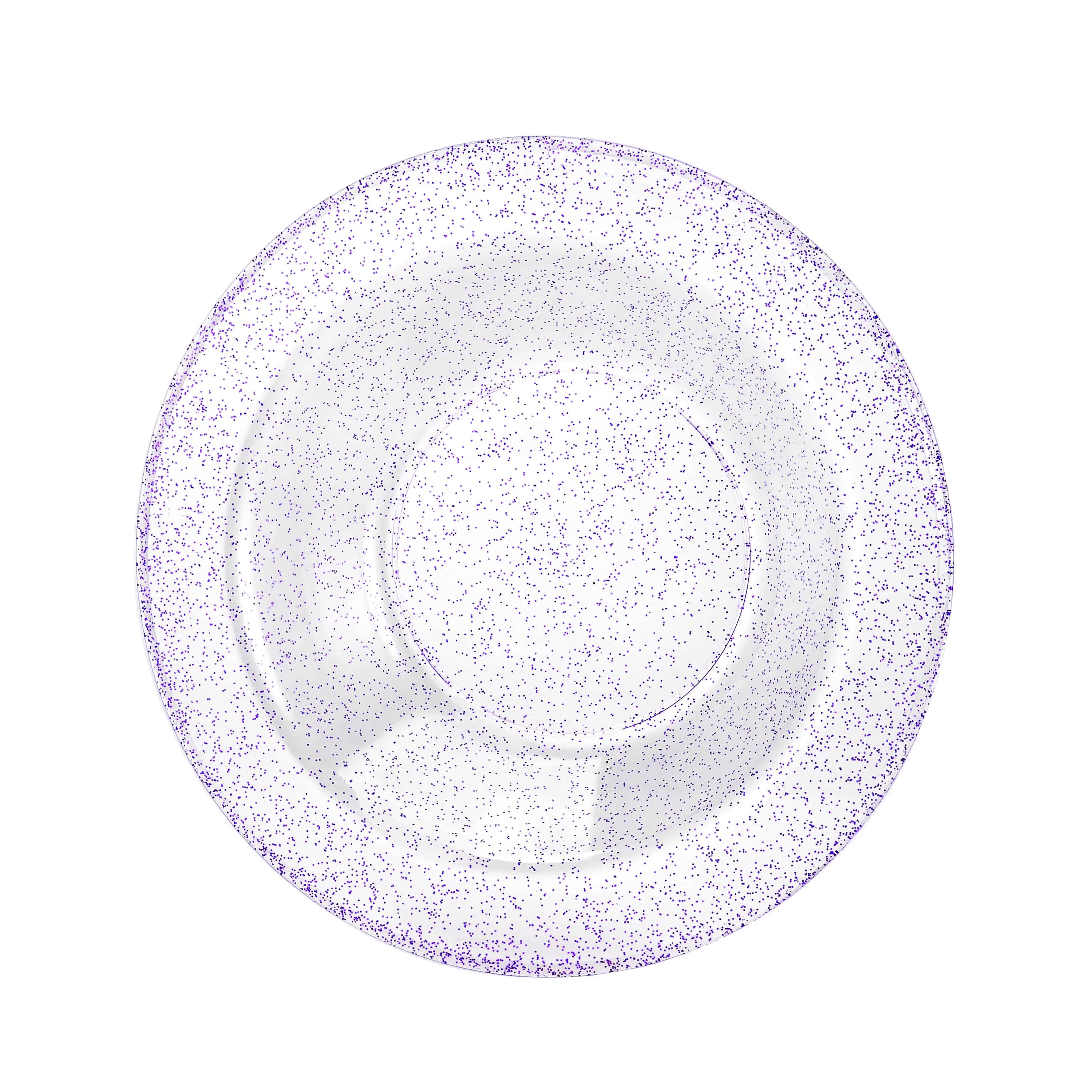 Glitter Premium Plastic Round Dinnerware