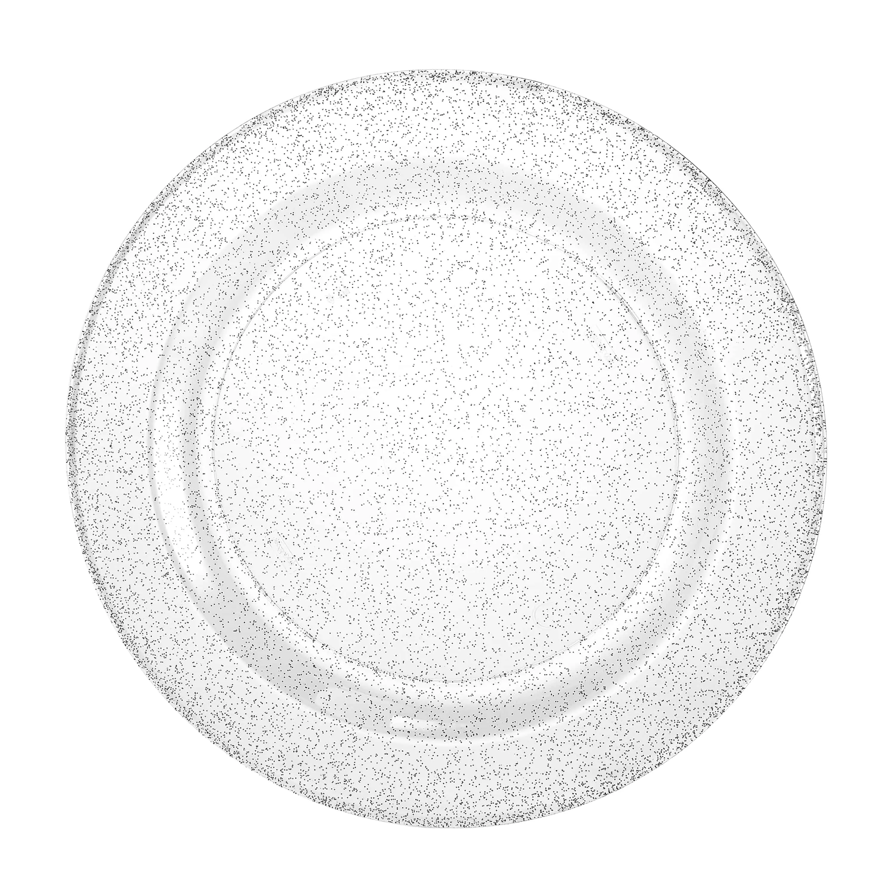 Glitter Premium Plastic Round Dinnerware