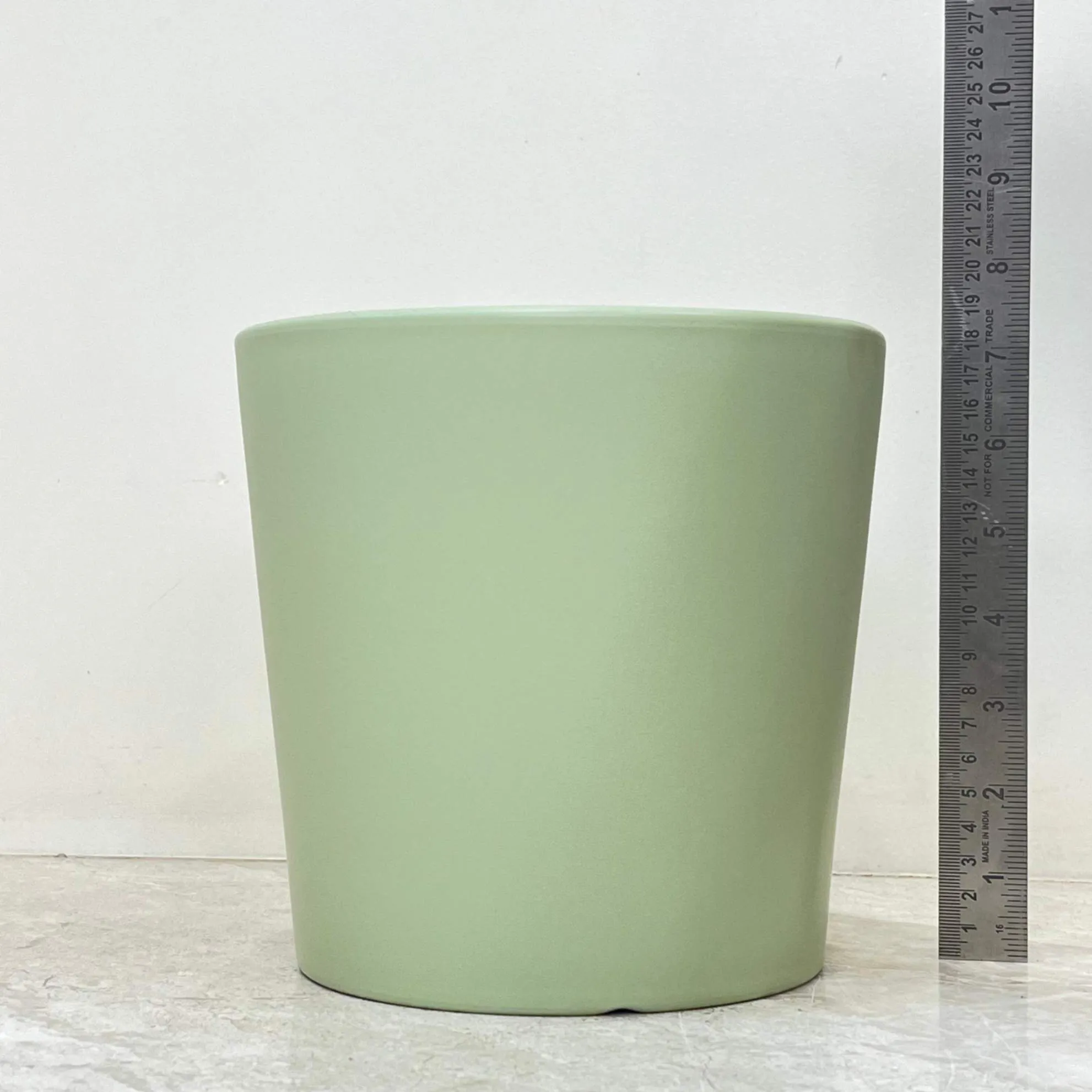 Green Minimalist Ceramic Pot Set Of 3