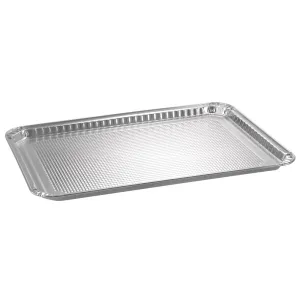 Heavy Duty Aluminum Foil Texture Cookie Sheet With Label 15.75" L X 11.5" W X 1.25" D [90 Count]