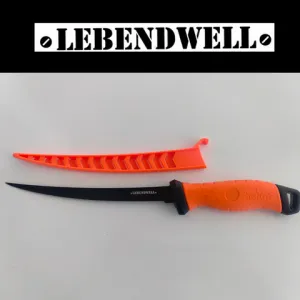 Lebendwell Sokoto Fillet Knife - 9 inch - ORANGE