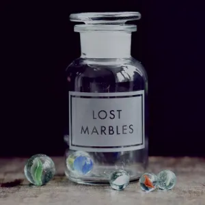 Lost Marbles Apothecary Jar