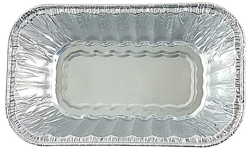 Pactogo 1 lb. Red Aluminum Foil Holiday Mini-Loaf Snowflake Pan w/Clear Low Dome Lid 12/PK