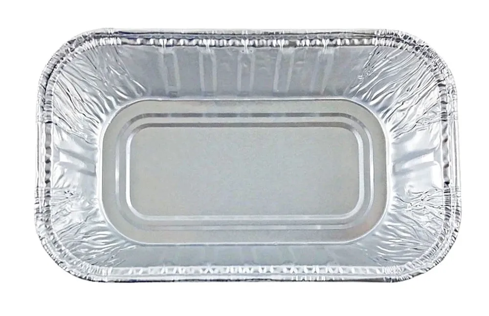 Pactogo 1 lb. Red Aluminum Foil Holiday Mini-Loaf Snowflake Pan w/Clear Low Dome Lid 12/PK