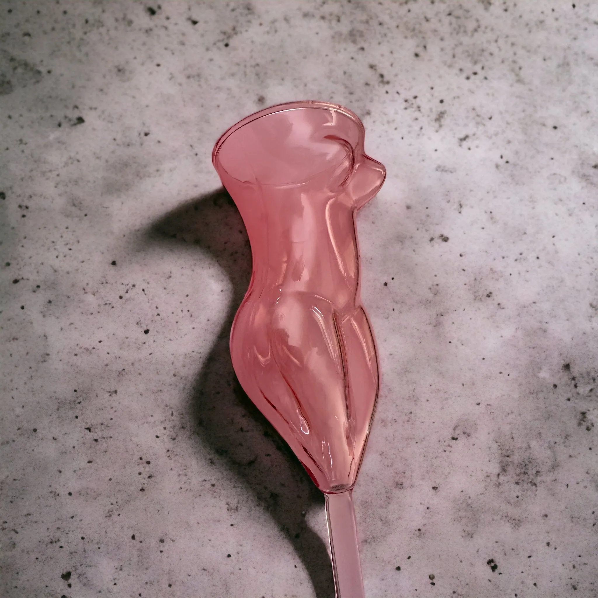 Pink Female Body Champagne Glass