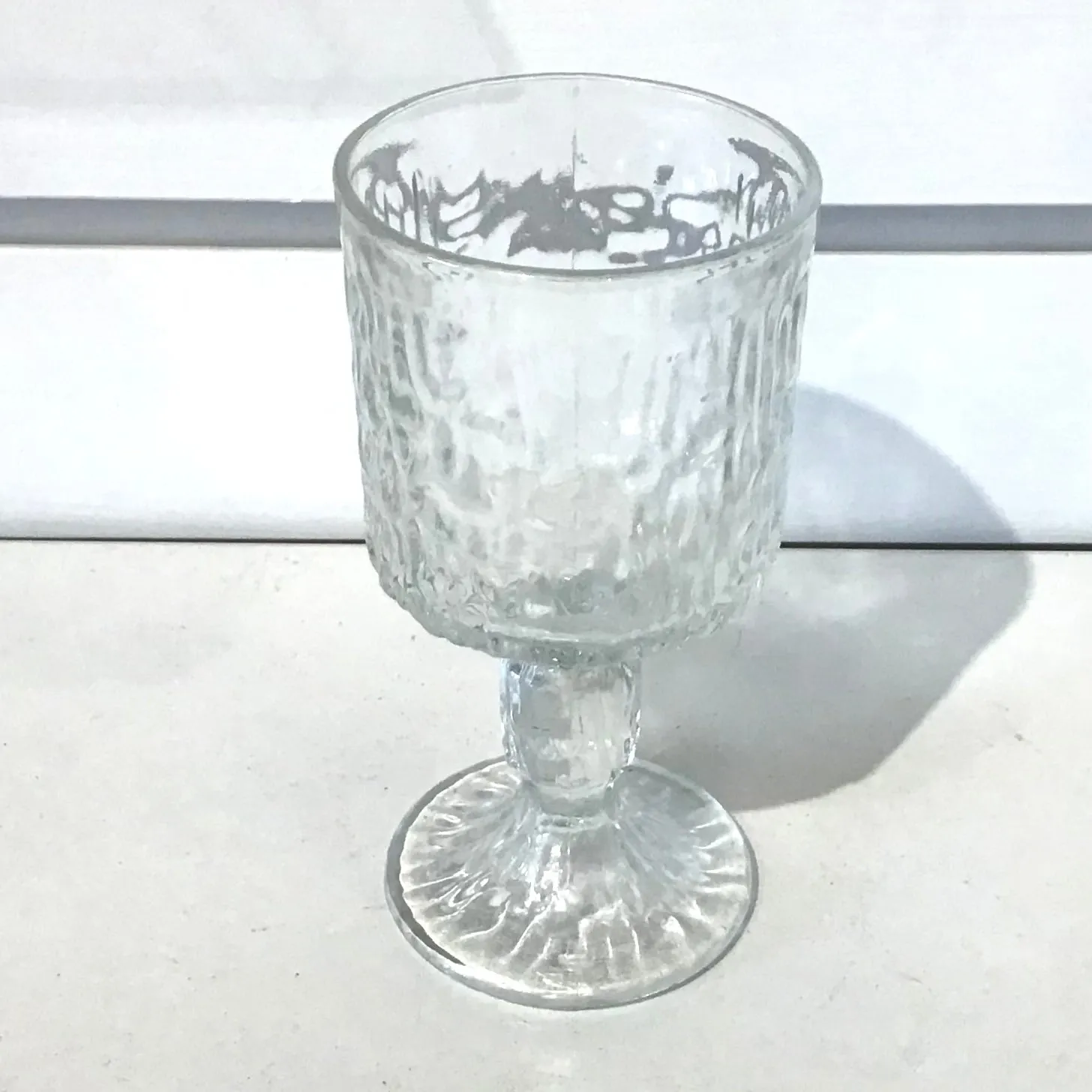 Set of 6 1970s Ravenhead Siesta Wine Glasses