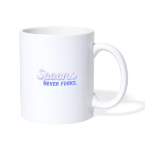 Spoons Never Forks Mug