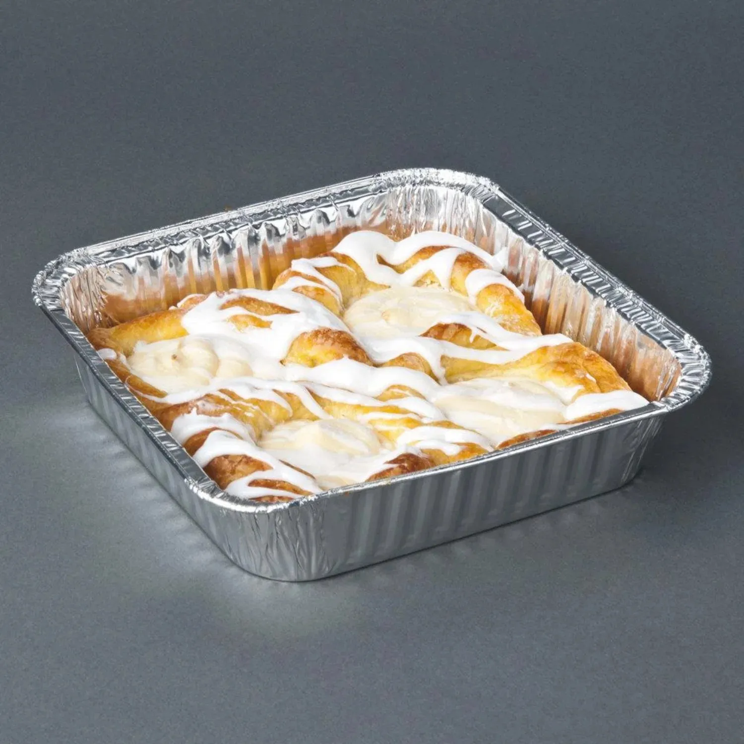 *WHOLESALE* Disposable Aluminum 9" Square Cake Baking Pan | 100 ct/case