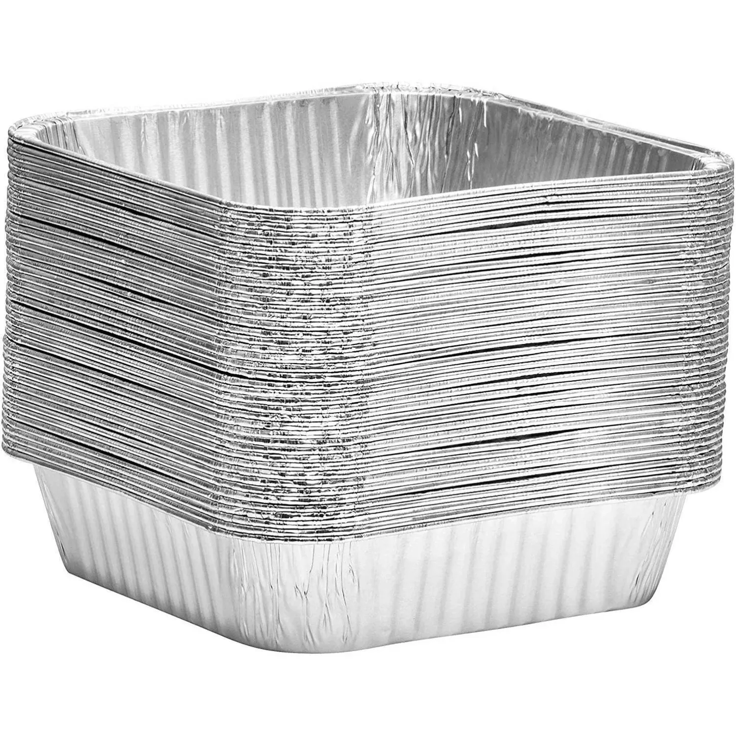 *WHOLESALE* Disposable Aluminum 9" Square Cake Baking Pan | 100 ct/case