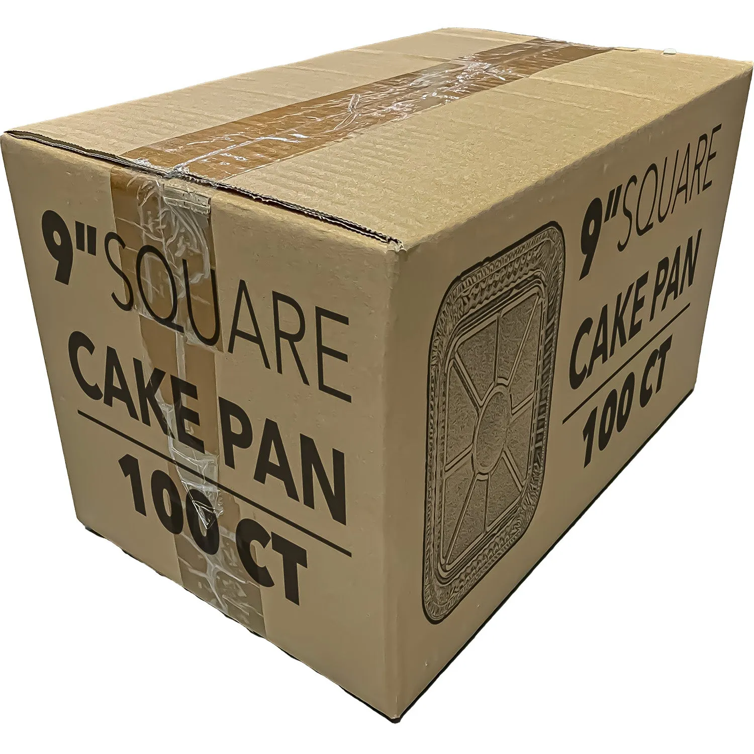 *WHOLESALE* Disposable Aluminum 9" Square Cake Baking Pan | 100 ct/case